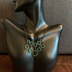 Aqua Green Gem Necklace